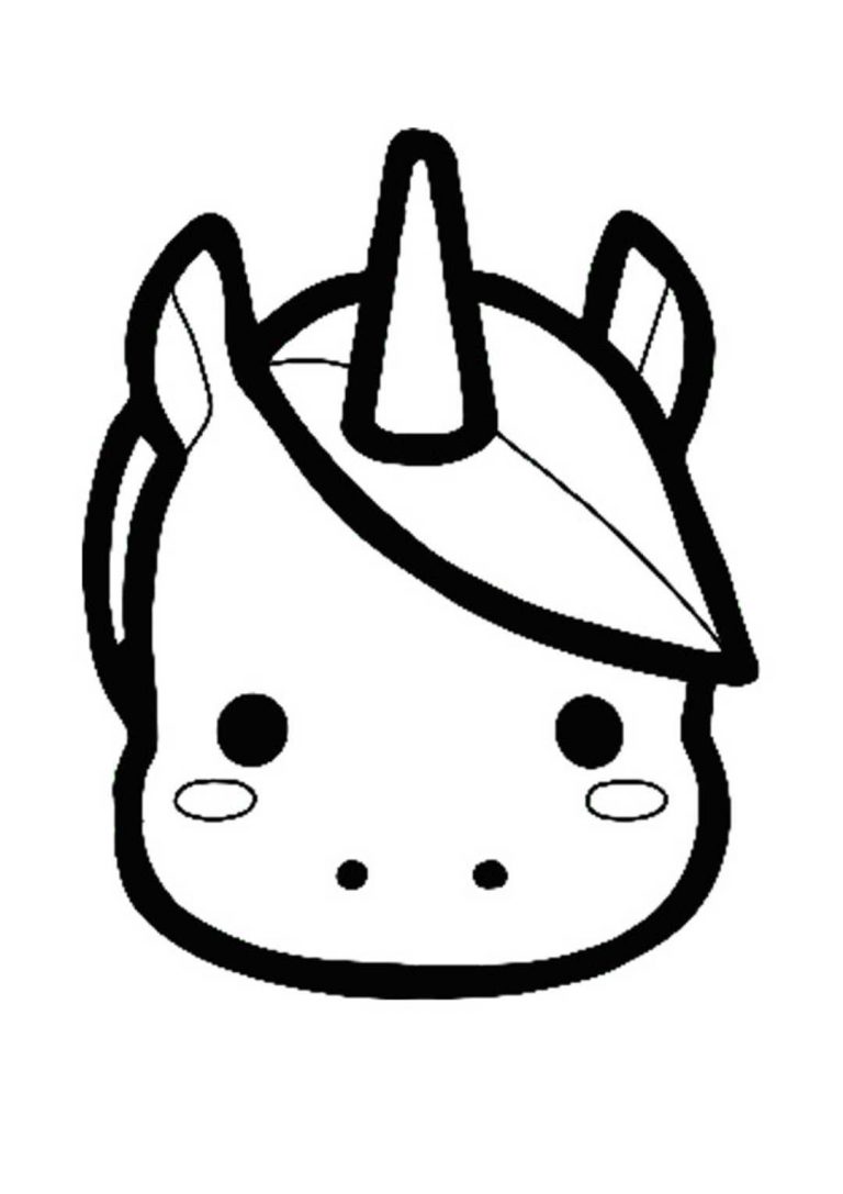 Unicorn Emoji Coloring Pages - 3 Free Printable Coloring Sheets (2021)