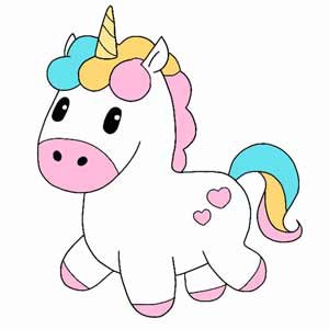 Unicorns coloring pages