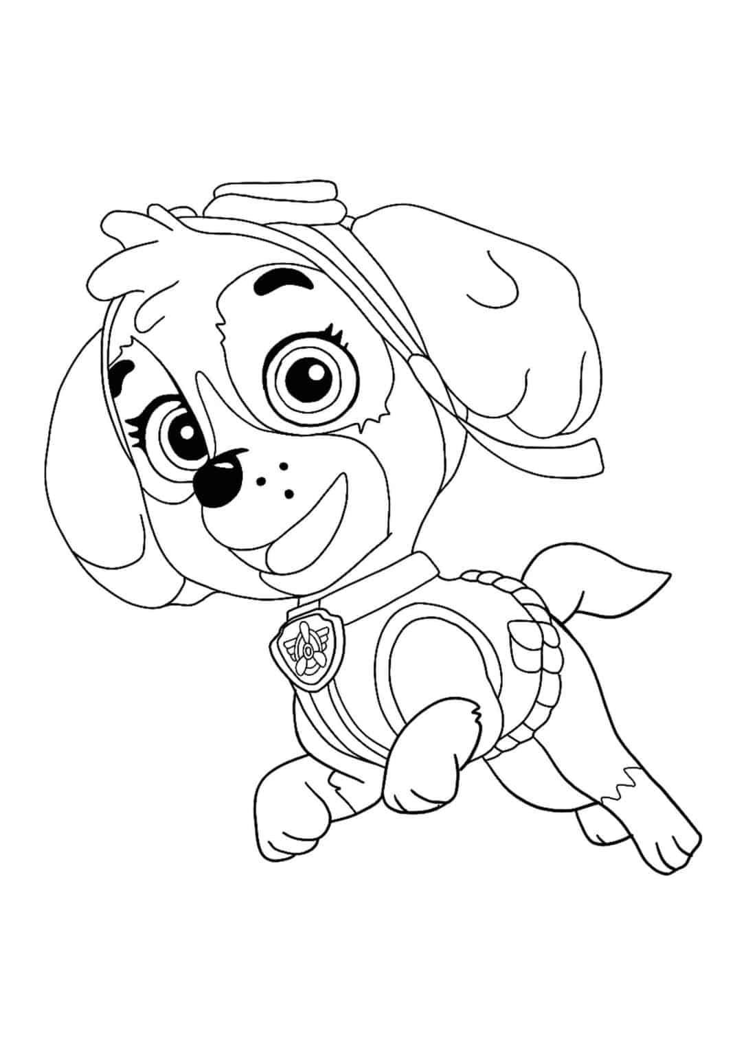 Paw Patrol Skye Coloring Pages - 4 Free Printable Coloring Sheets 