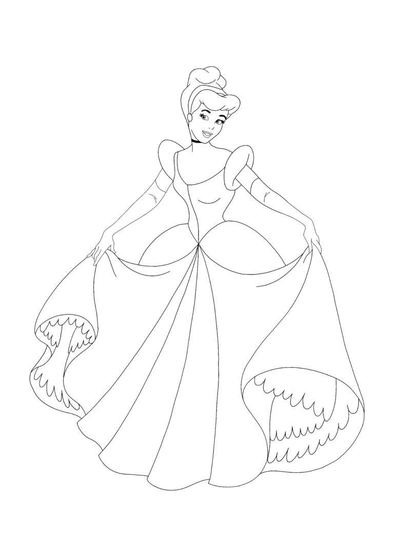 Disney Princess Cinderella Coloring Pages - 2 Free Coloring Sheets (2021)