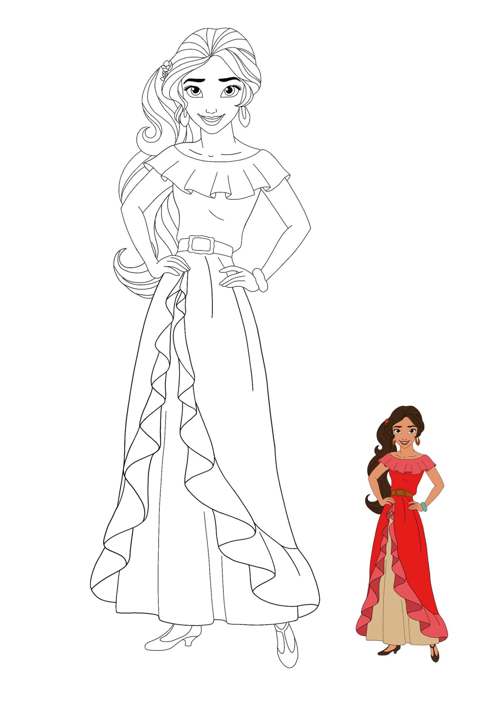 Disney Princess Elena coloring sheet