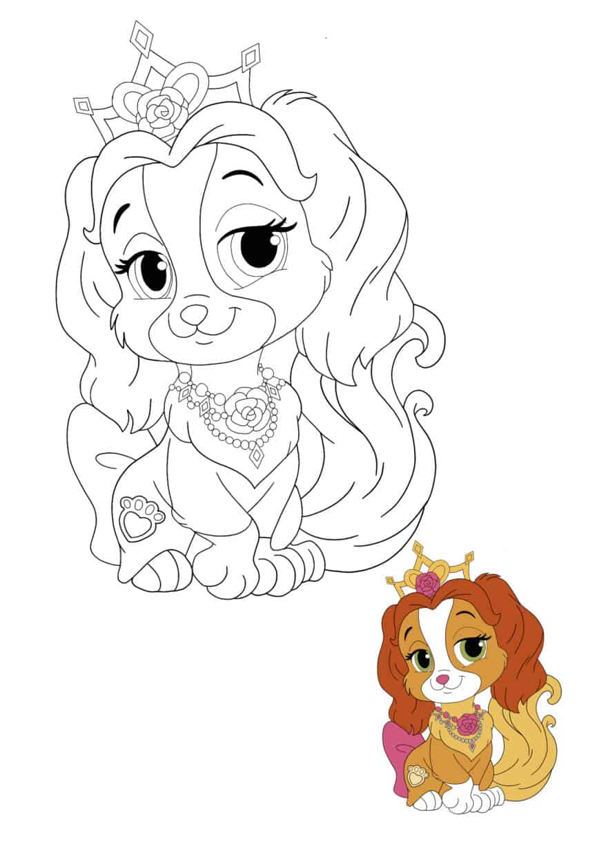 Disney Princess Palace Pets Teacup Coloring Pages - 2 Free Coloring ...