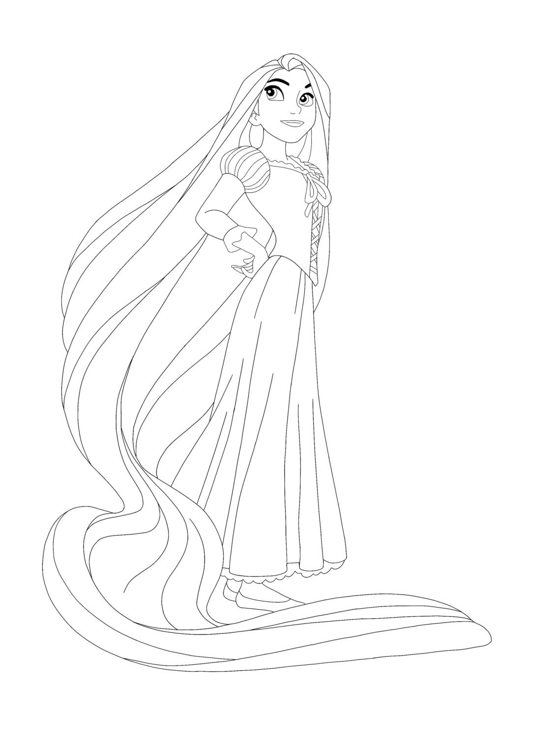 Disney Princess Rapunzel Coloring Pages - 2 Free Coloring Sheets (2021)