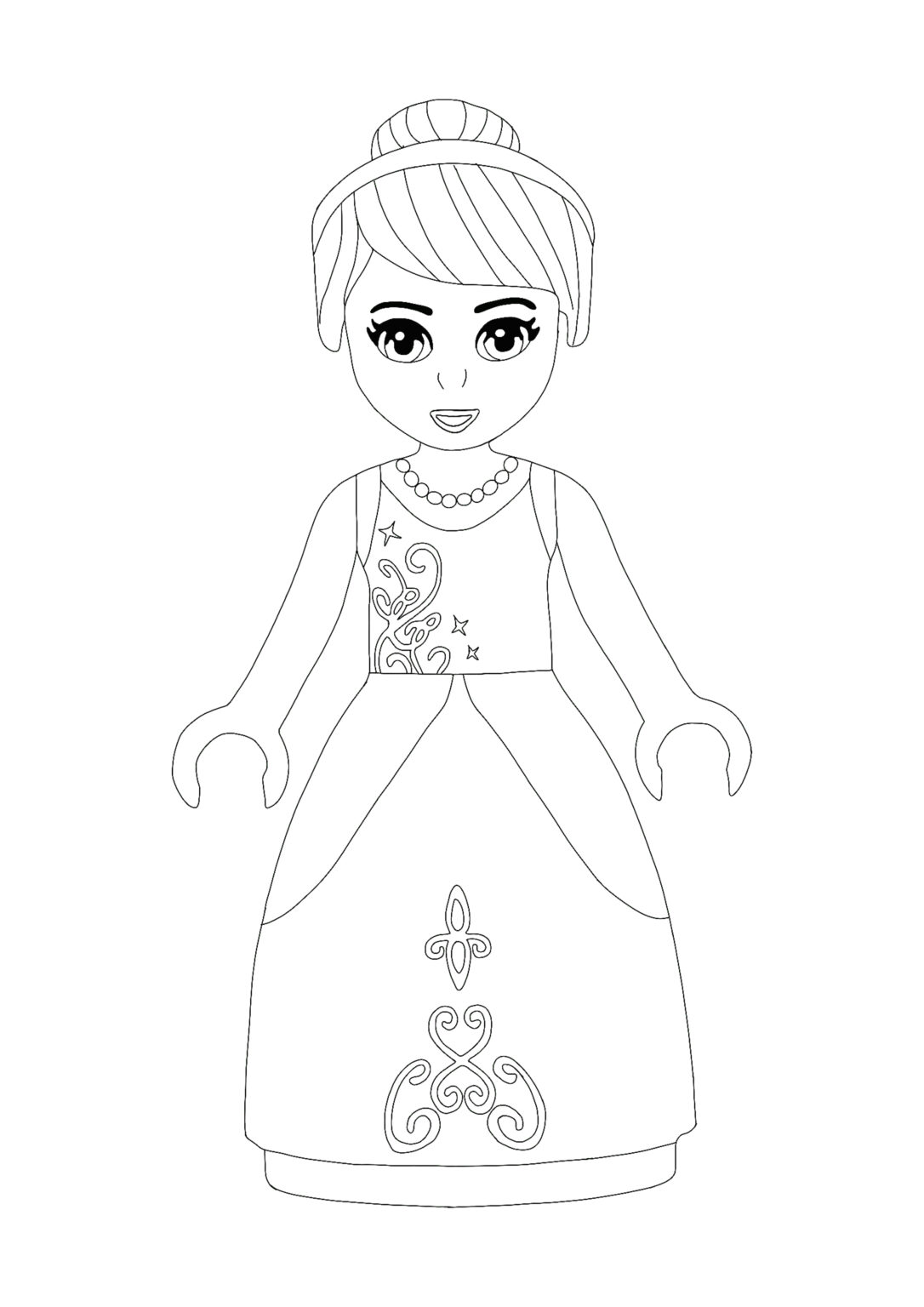 Lego Princess Cinderella Coloring Pages - 2 Free Coloring Sheets (2021)