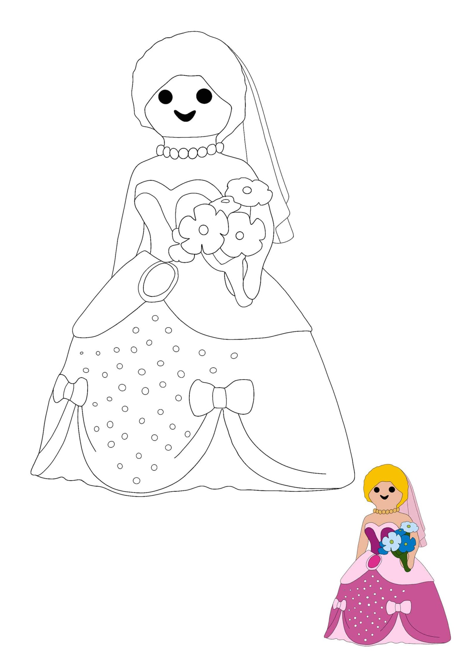 Playmobil Princess coloring sheet