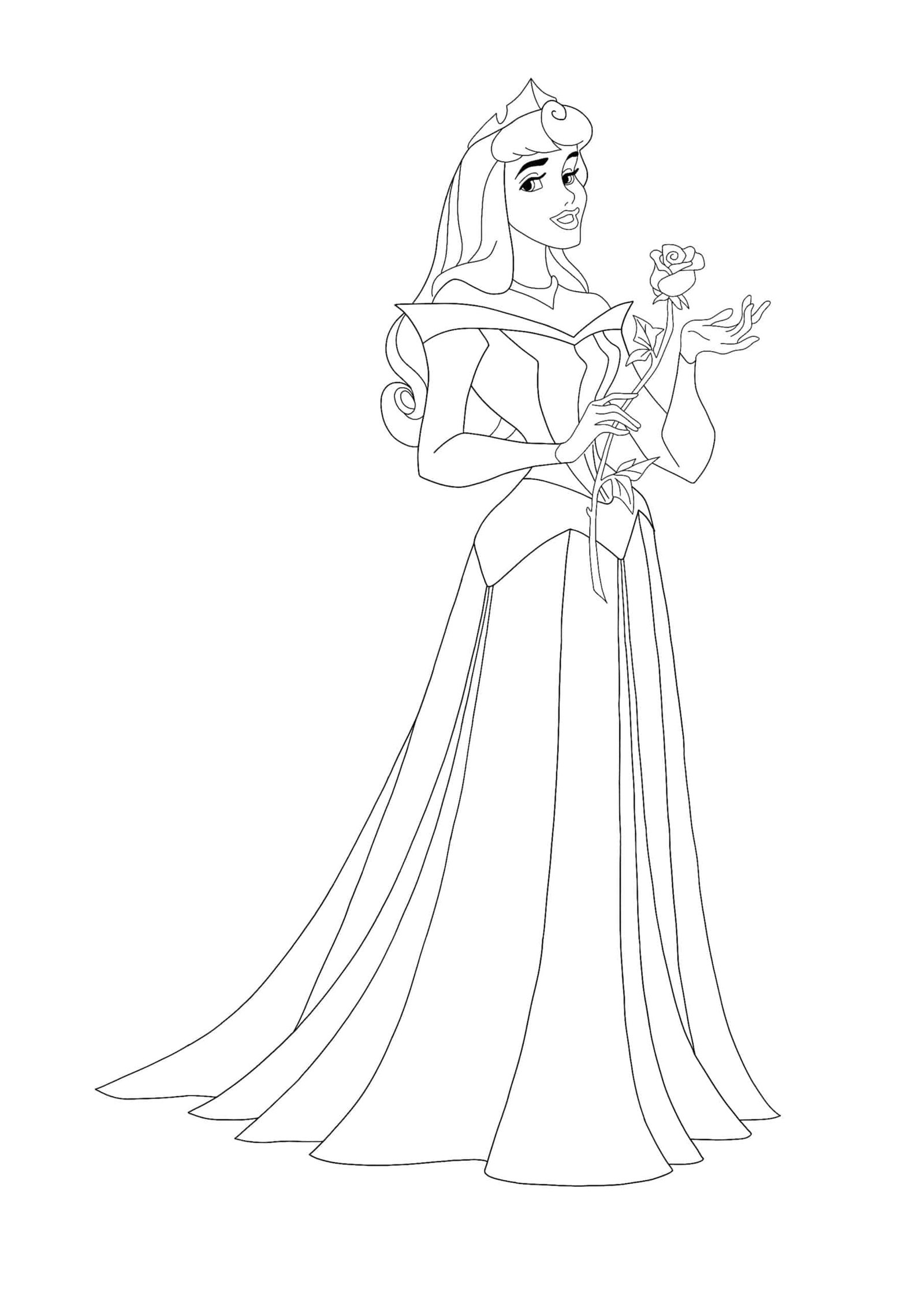 Princess Aurora from Sleeping Beauty coloring page