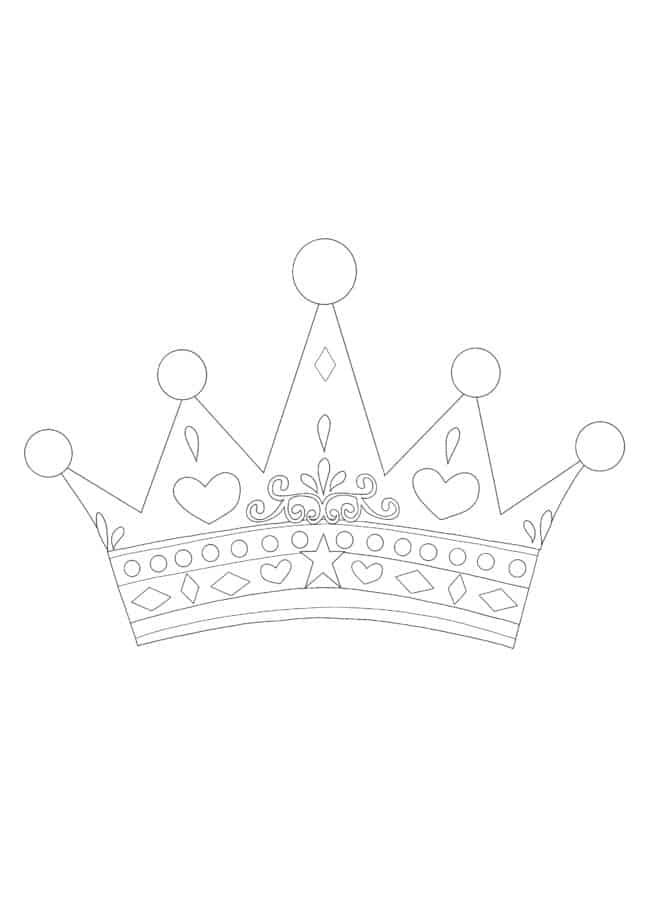 Kleurplaat Kroon Prinses