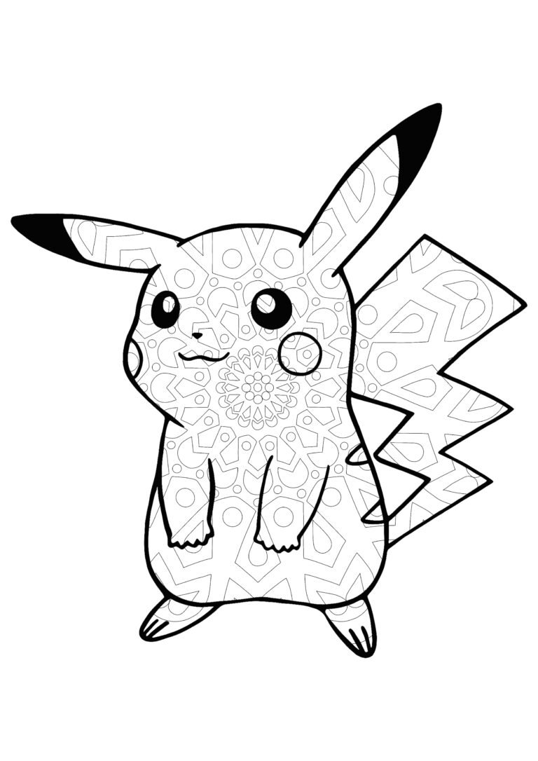 Pikachu Mandala Coloring Pages - 2 Free Coloring Sheets (2021)