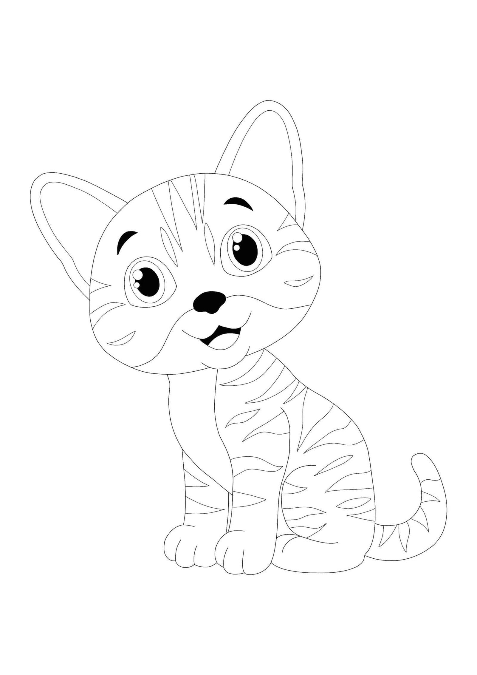 Baby Cat coloring page