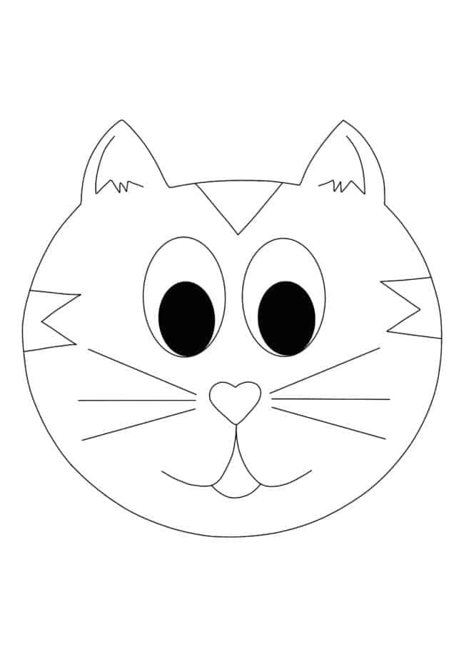 Cat Face coloring page