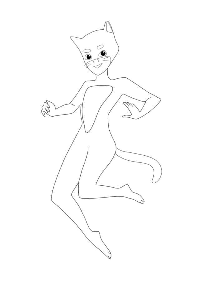 Cat Girl coloring page