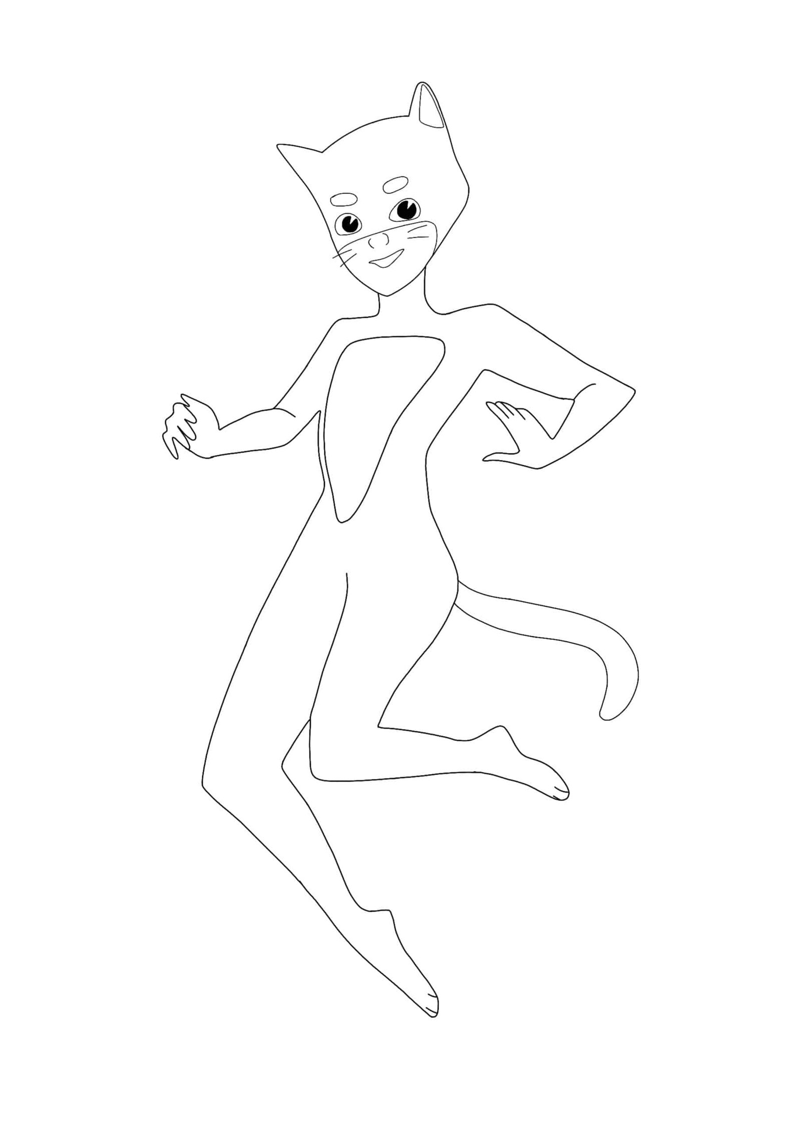 Cat Girl coloring page