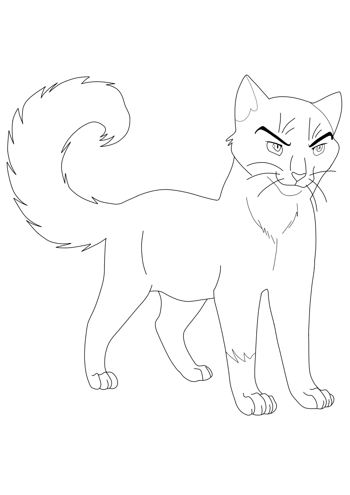Cat Warriors Kitten Leafpool Coloring Pages - 2 Free Coloring Sheets (2021)