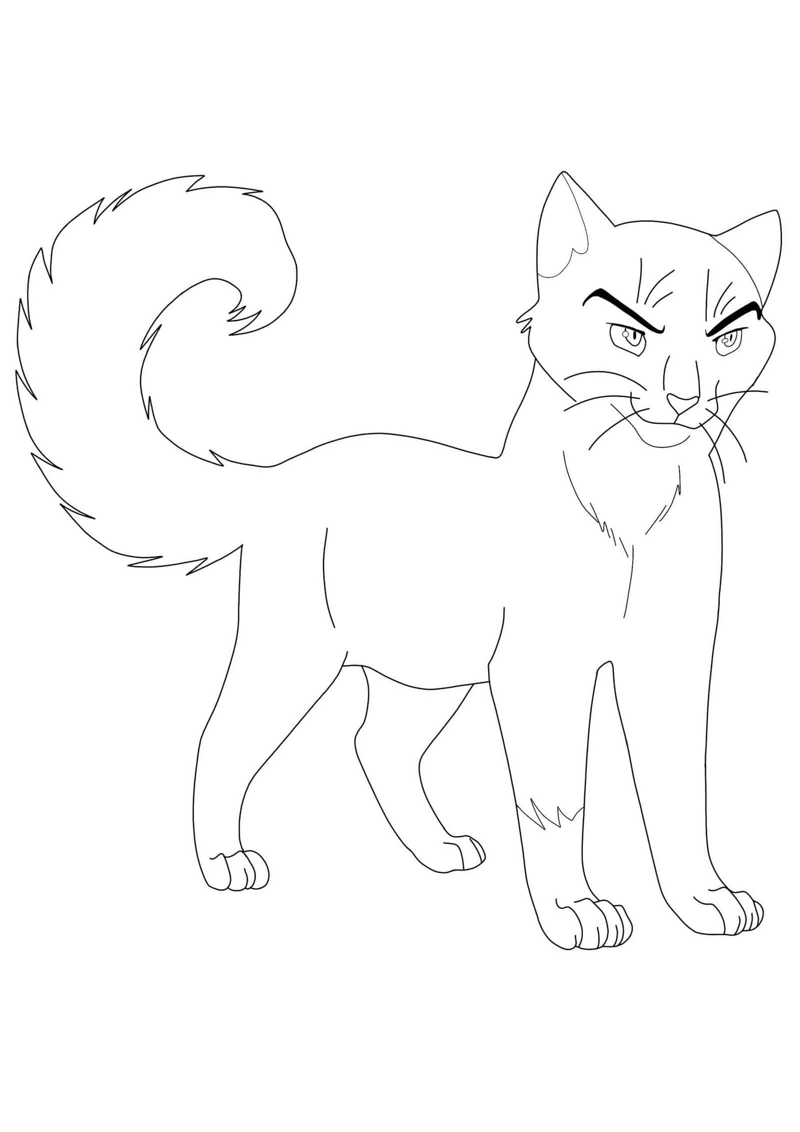 Cat Warriors Kitten Leafpool coloring page