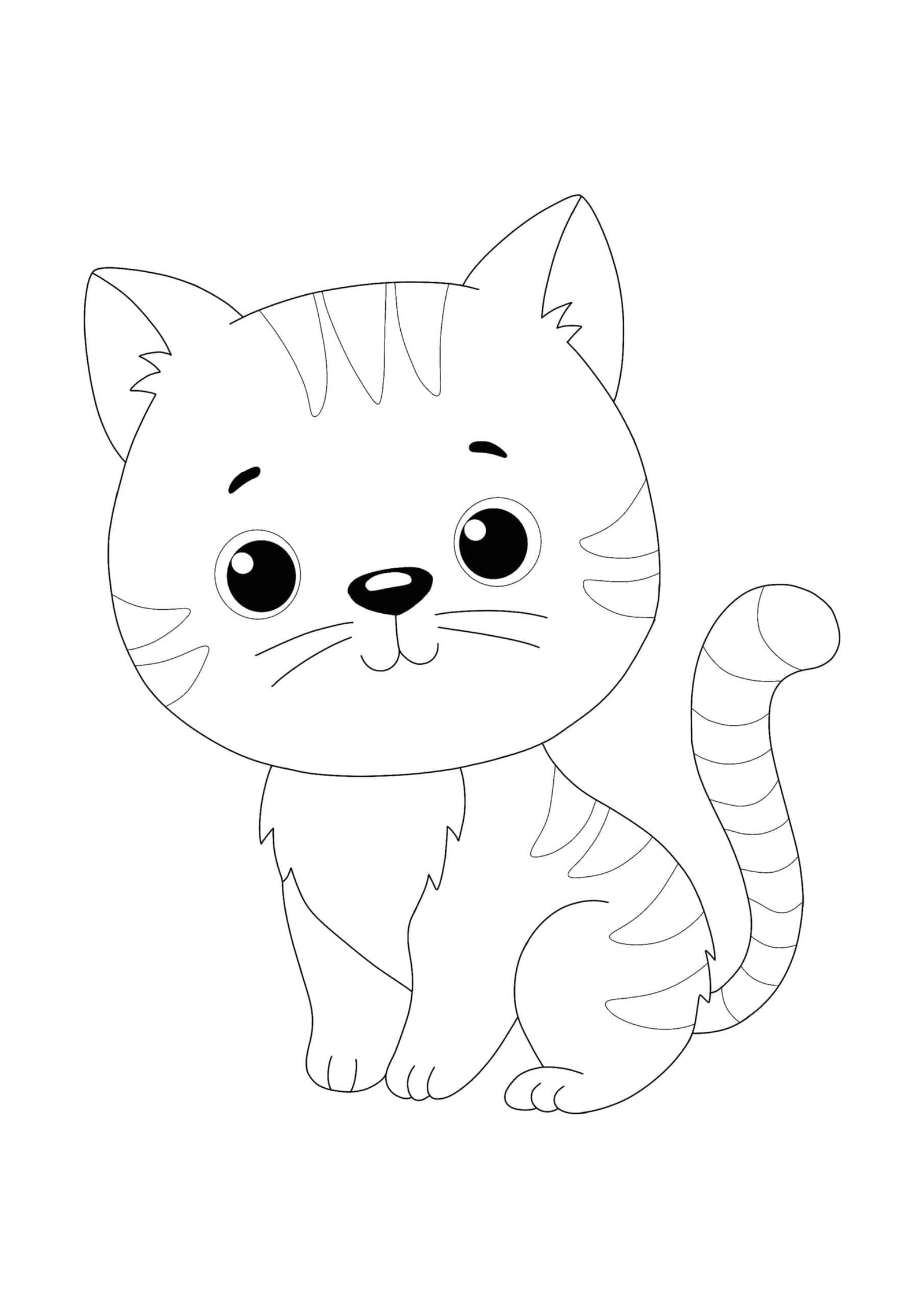 Cute Cat coloring page