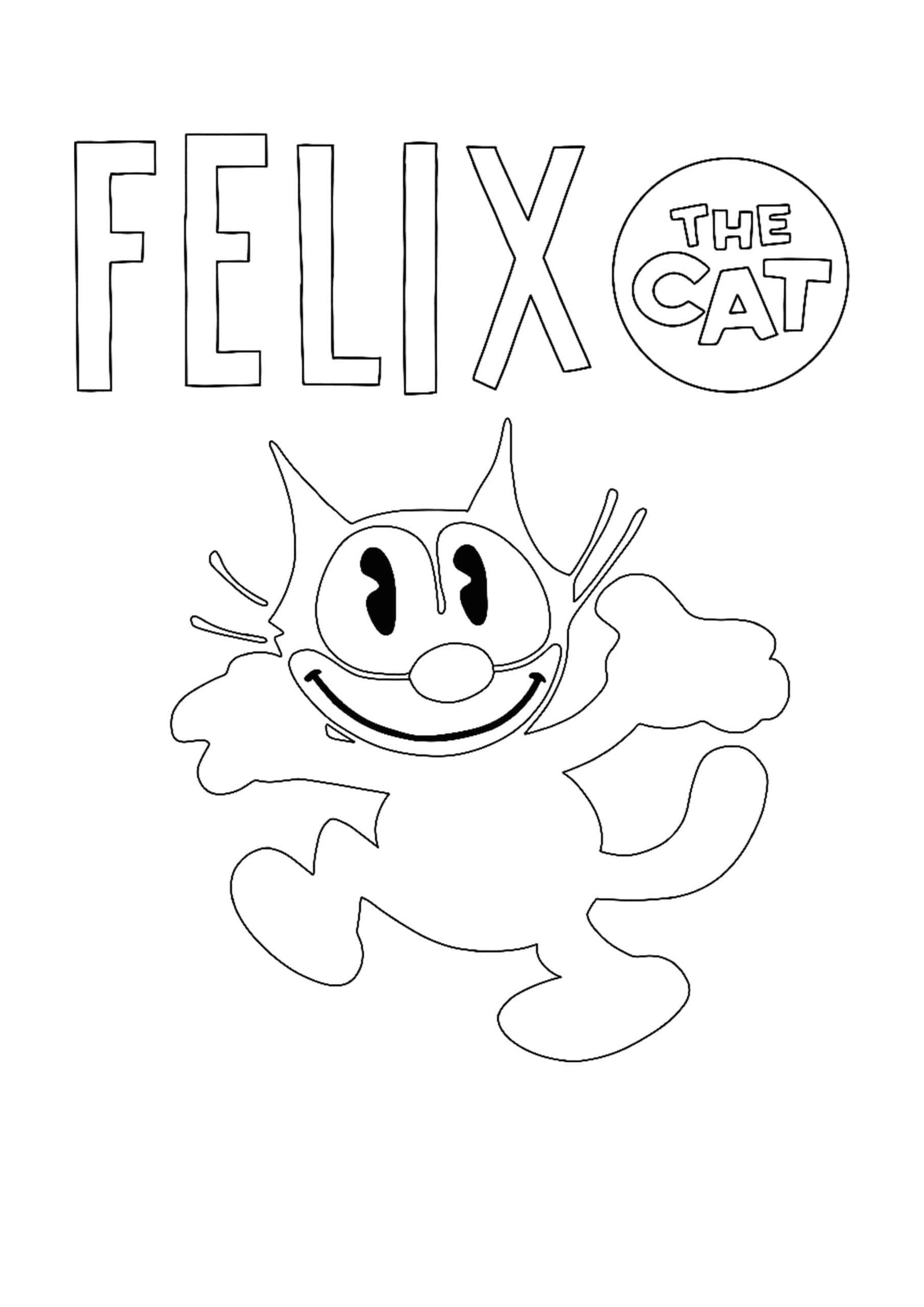 Felix de Kat kleurplaat