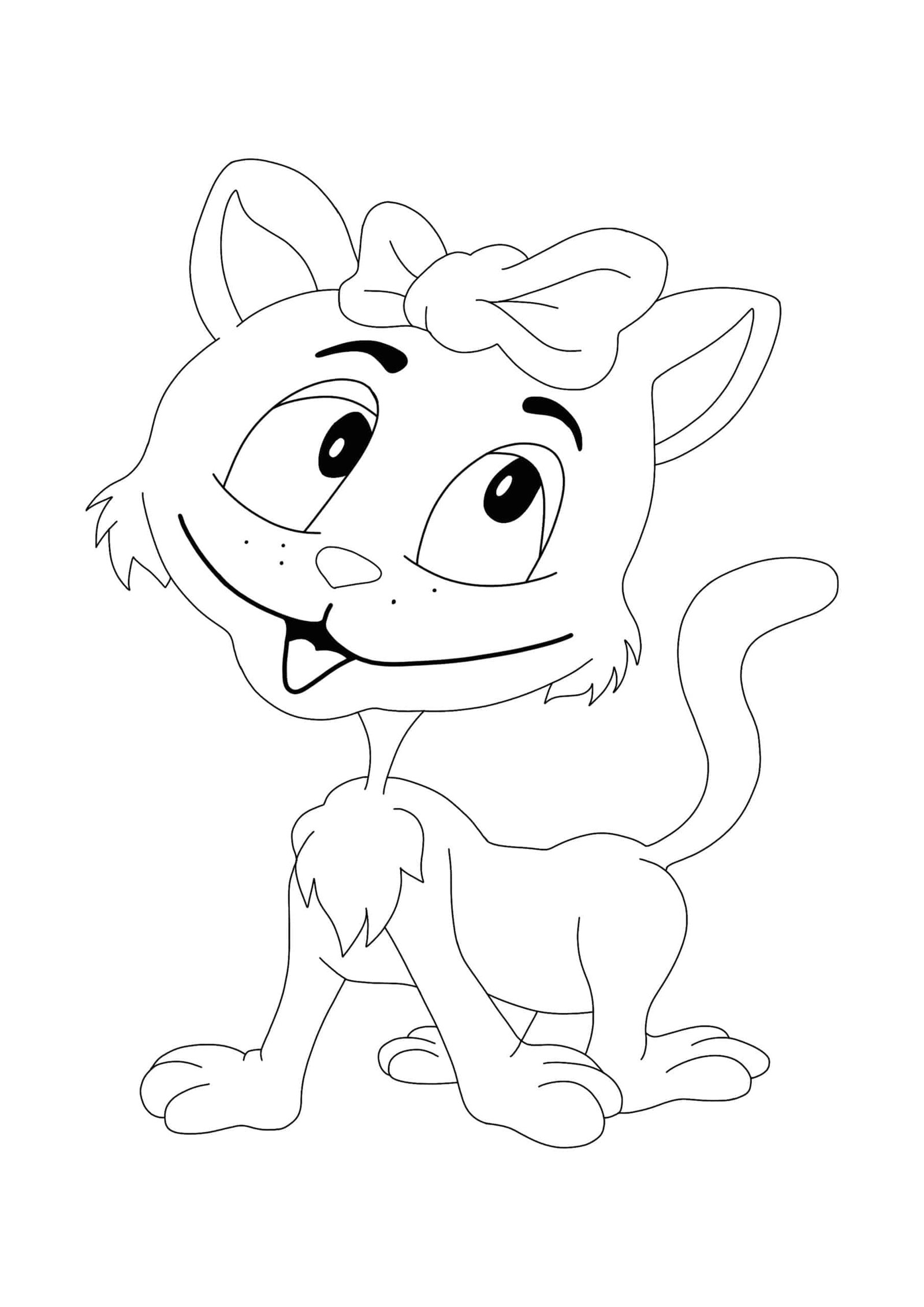 Coloriage Kitty Chat