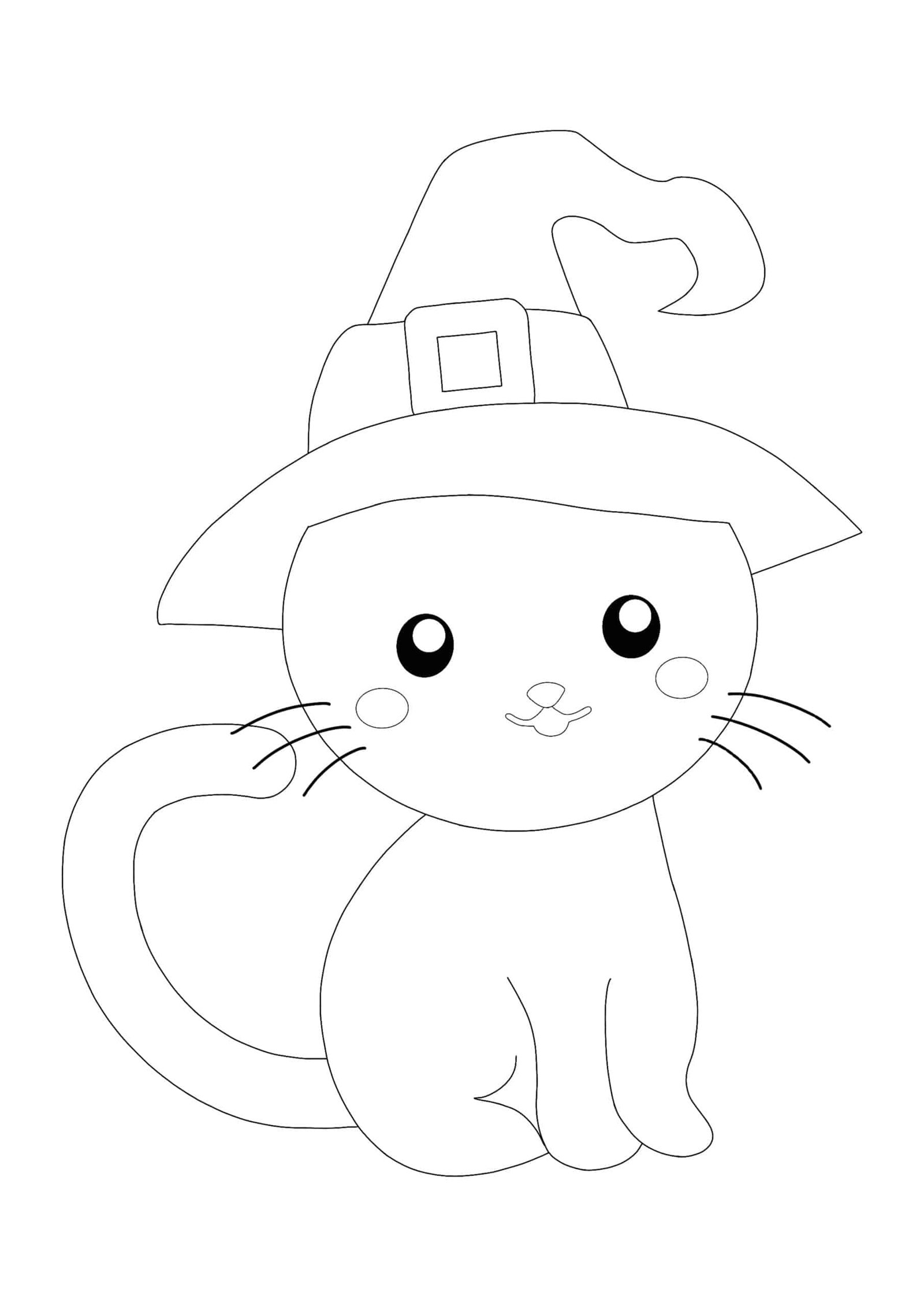 Magic Cat coloring page