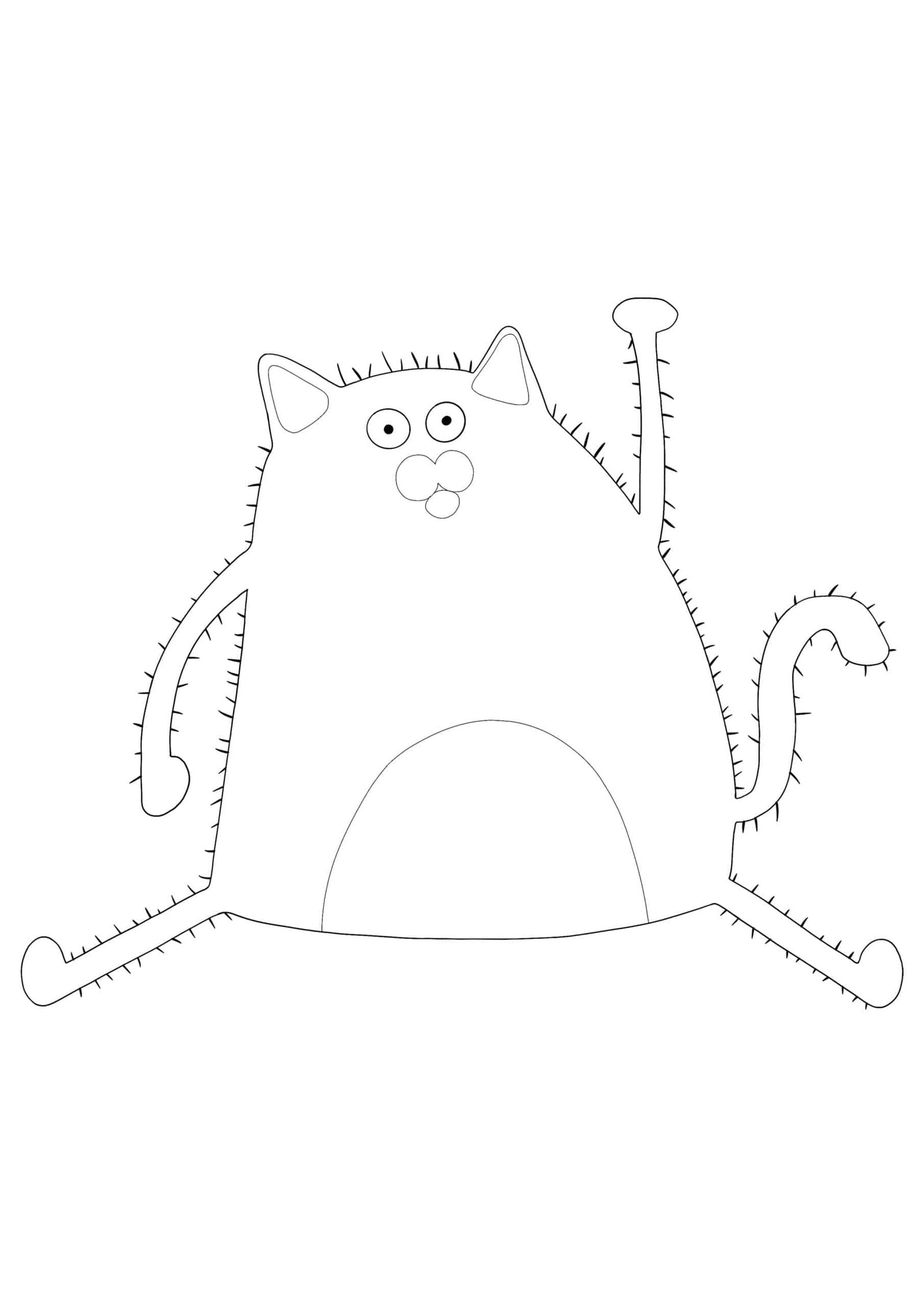 Splat The Cat coloring page