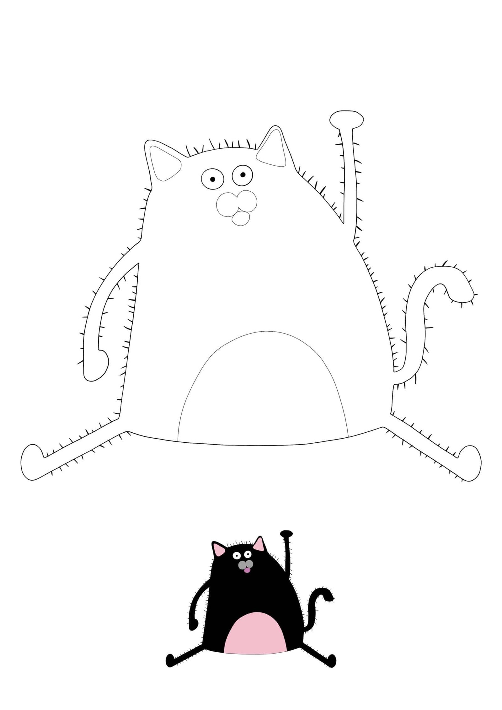 Splat The Cat coloring sheet for kids