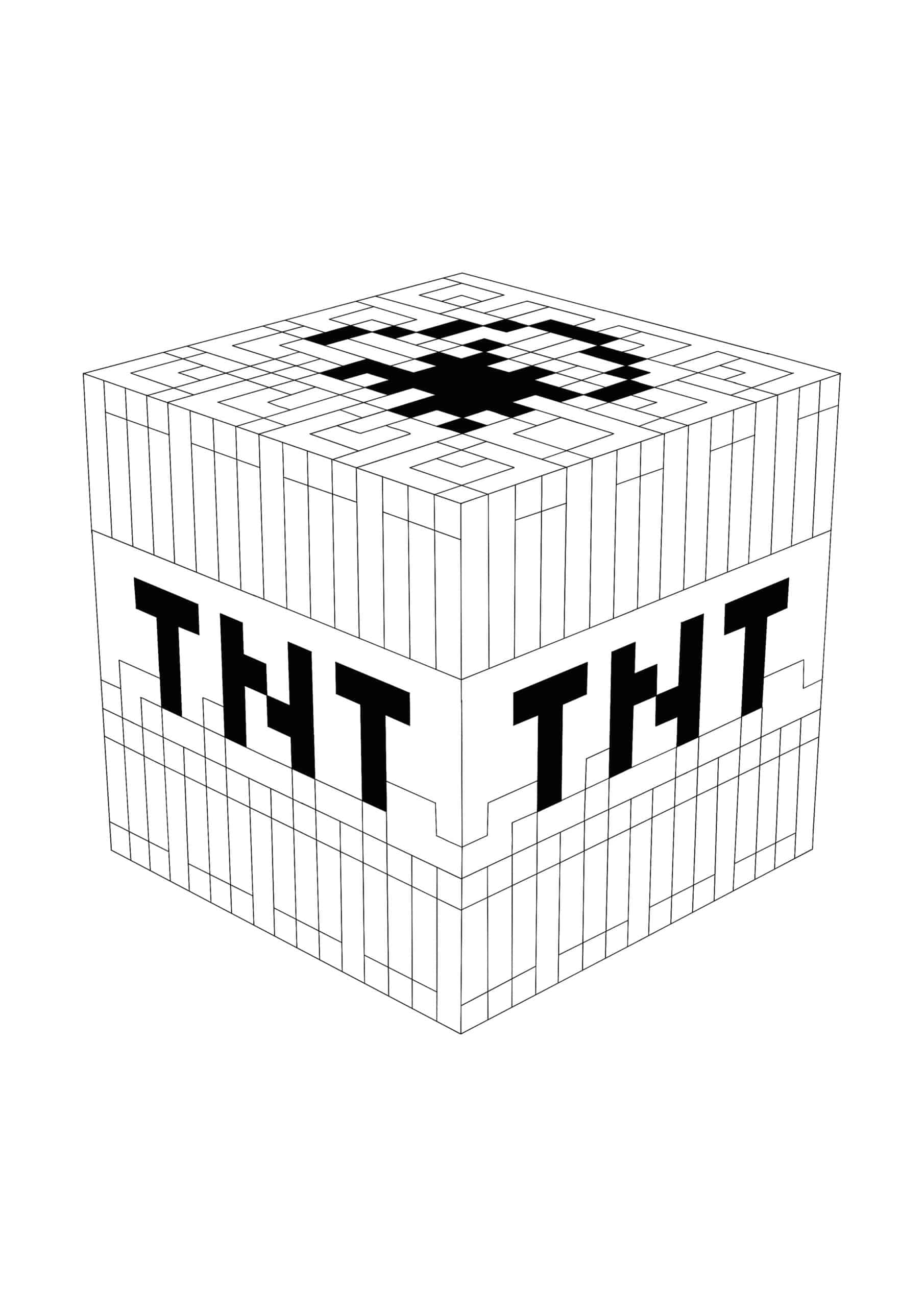 Minecraft TNT Coloring Pages 2 Free Coloring Sheets (2021)