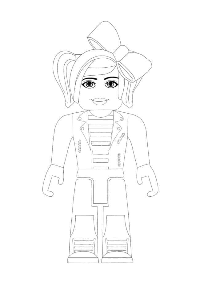 Roblox Girl coloring page