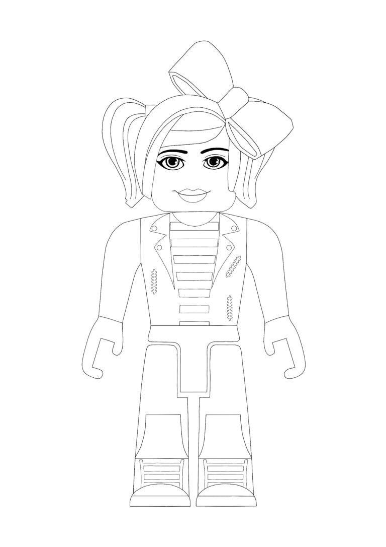 Roblox Girl Coloring Pages - 2 Free Coloring Sheets (2021)