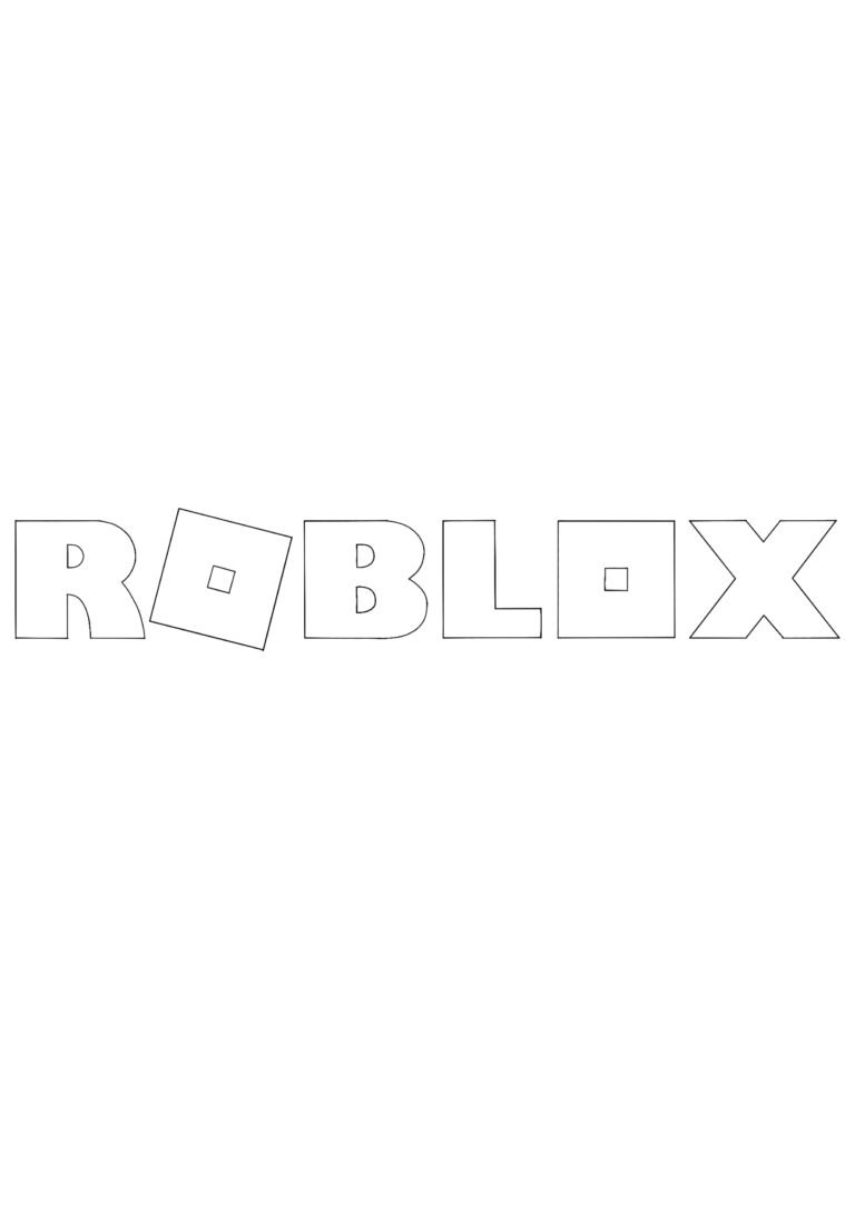 Roblox Logo Coloring Pages - 2 Free Coloring Sheets (2021)