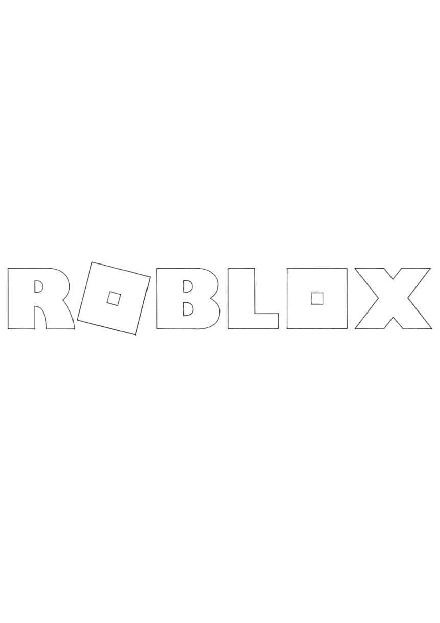 Roblox Logo Coloring Pages - 2 Free Coloring Sheets (2021)