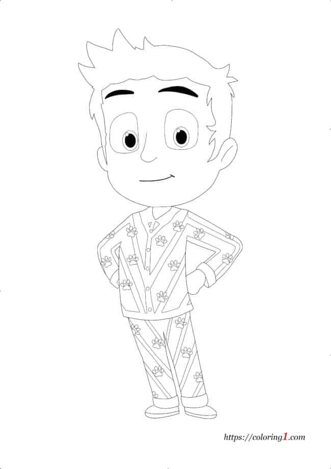 Pj Masks Connor coloring page