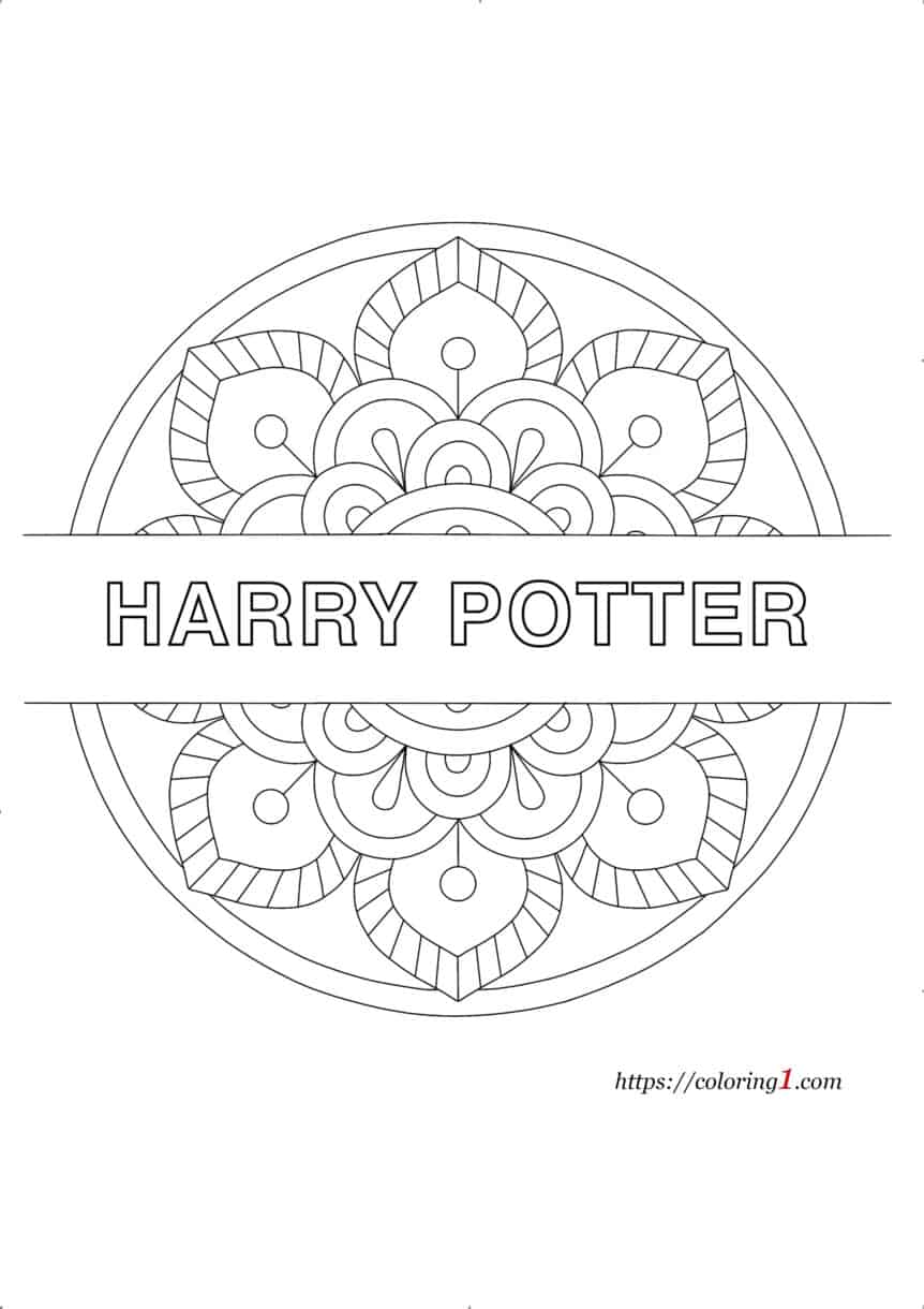 Coloriage Mandala Harry Potter  Coloriage Gratuit à Imprimer Dessin 2021