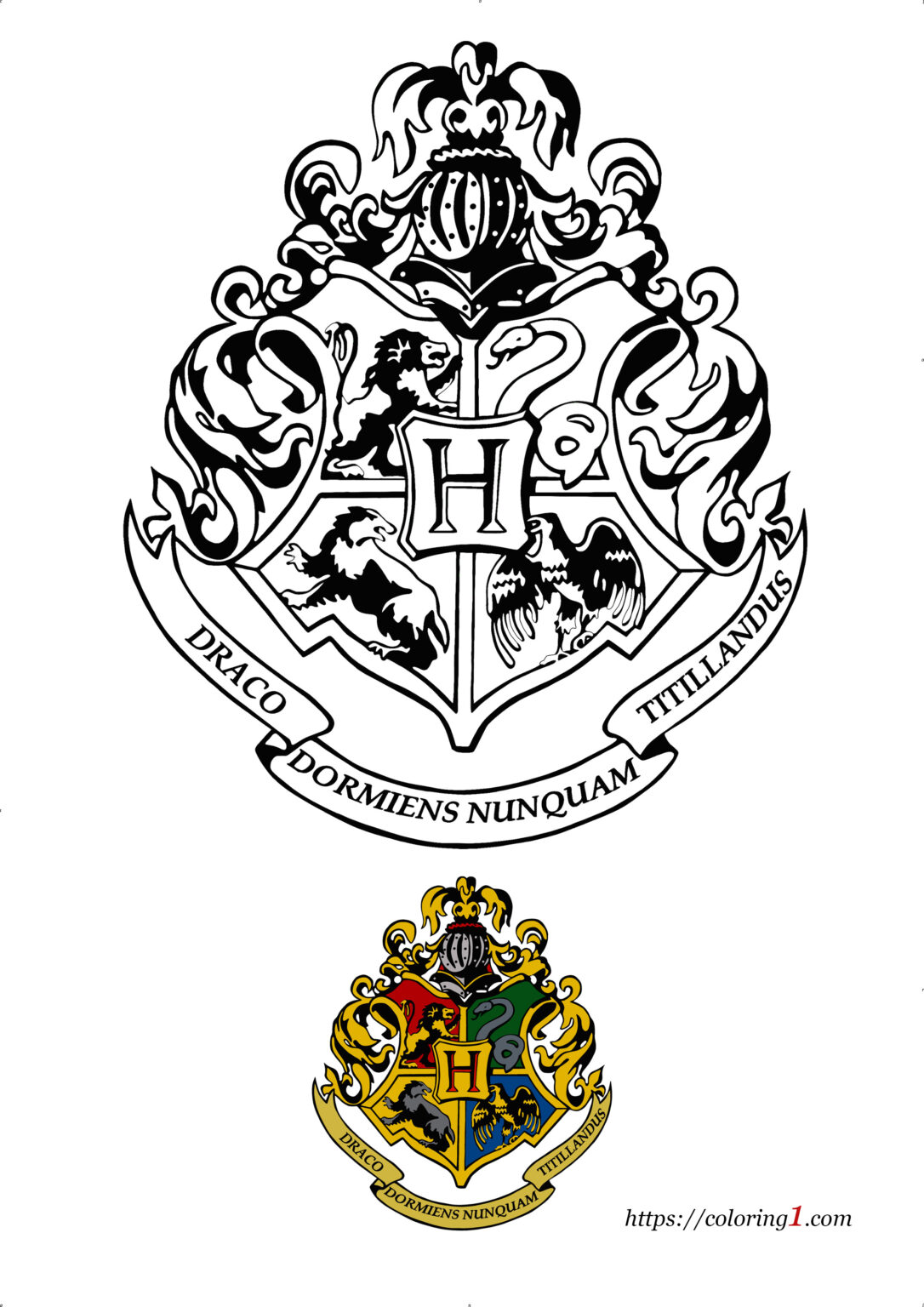 Harry Potter Hogwarts Coloring Pages - 2 Free Coloring Sheets (2021)