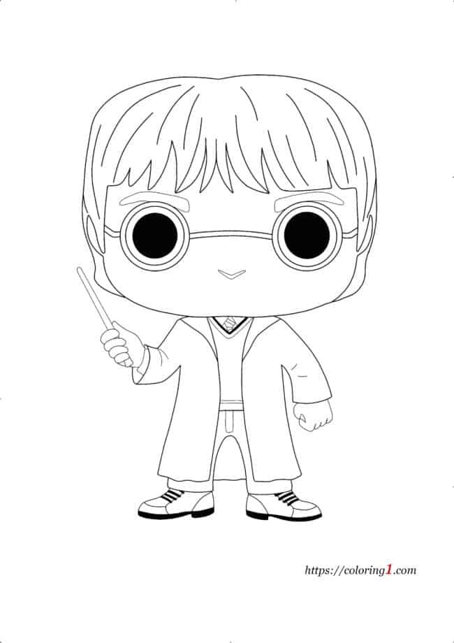 Harry Potter Pop coloring page