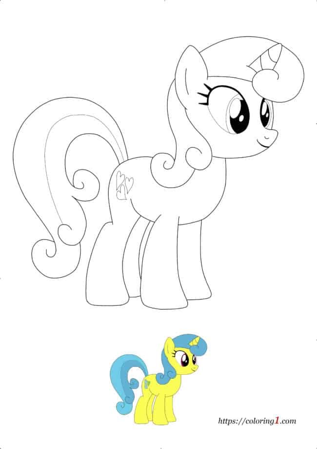 My Little Pony Lemon Hearts kleurplaat om af te drukken