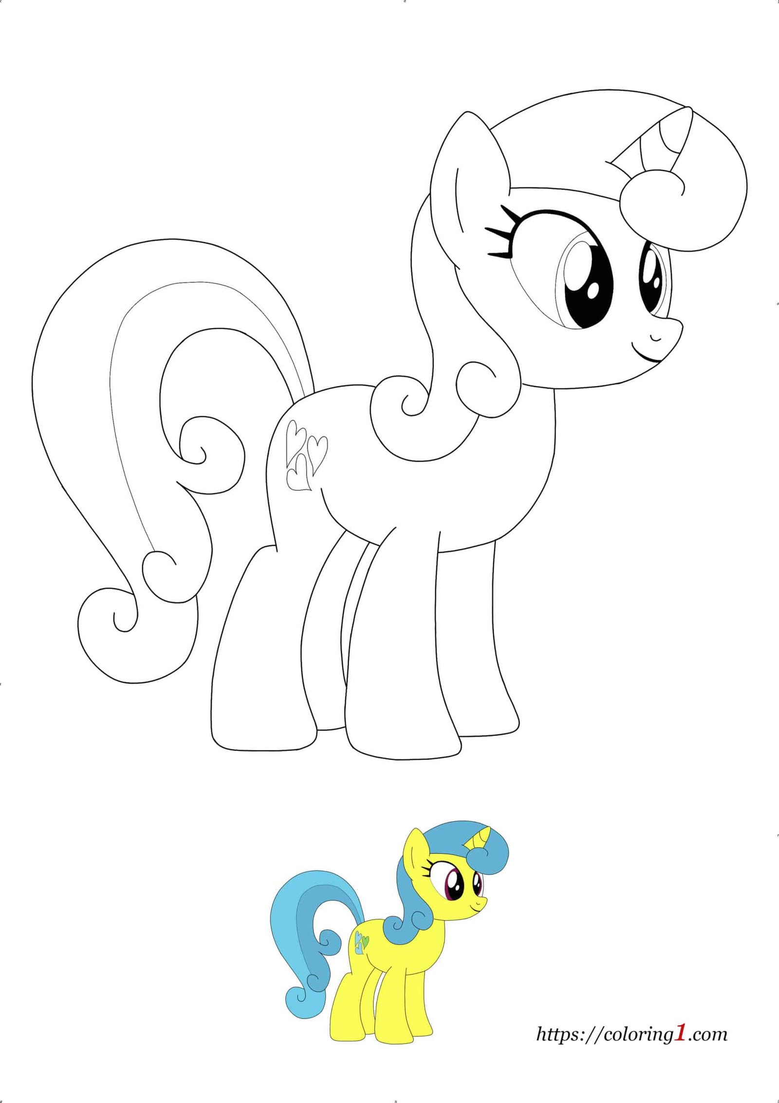 My Little Pony Lemon Hearts coloring sheet to print