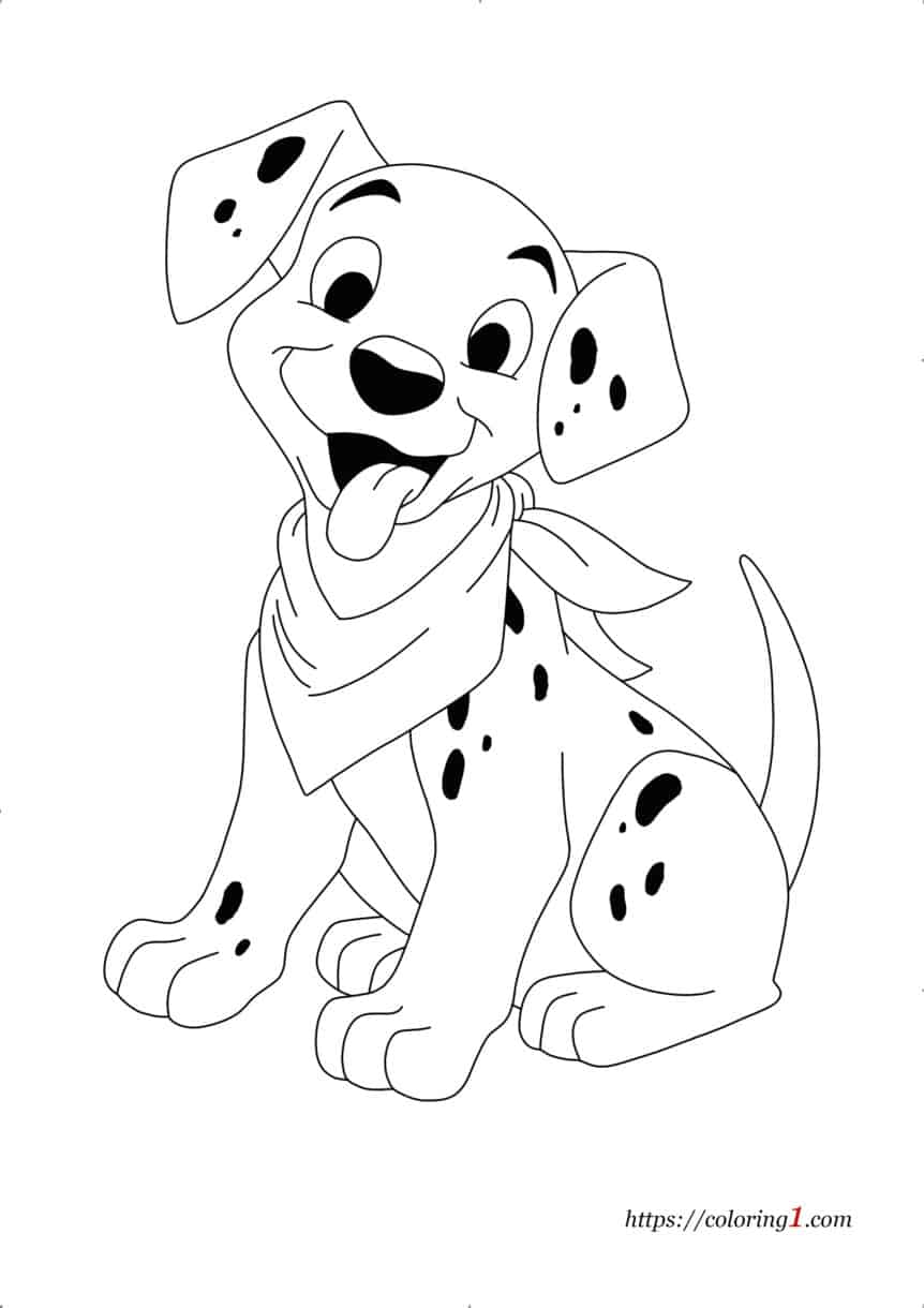 Cartoon Dog Coloring Pages - 2 Free Coloring Sheets (2021)