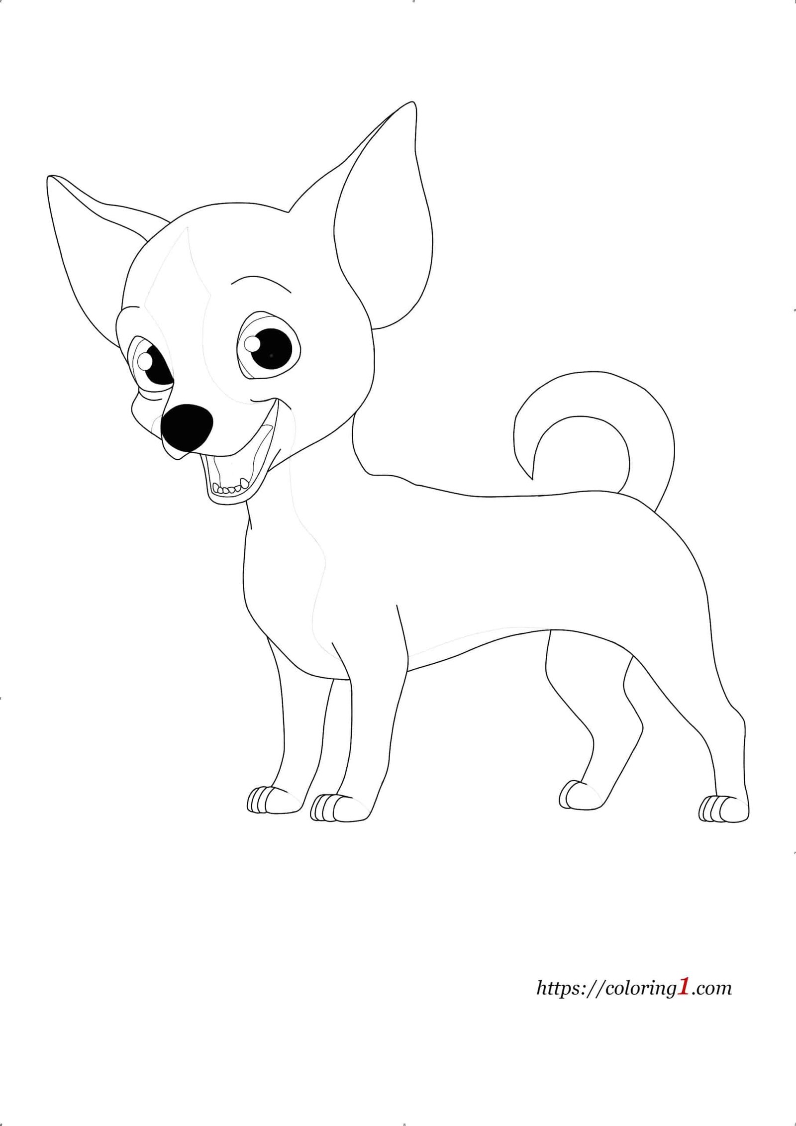 Honden Kleurplaat Chihuahua