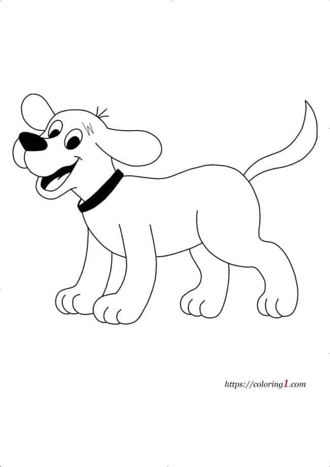 Clifford The Big Red Dog coloring page