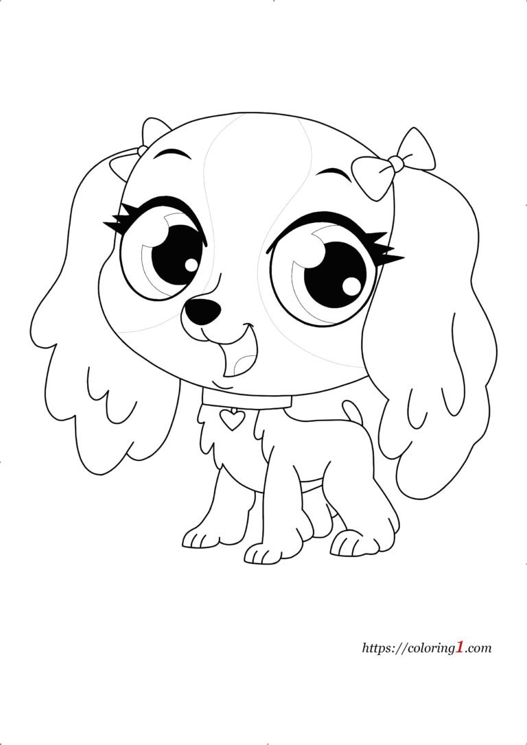 Nutmeg Dash - Petshop Dog Coloring Pages - 2 Free Coloring Sheets (2021)