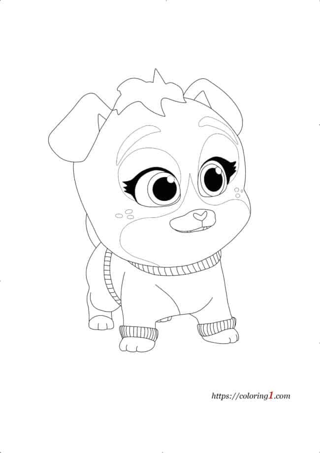 Puppy Dog Pals Keia coloring page