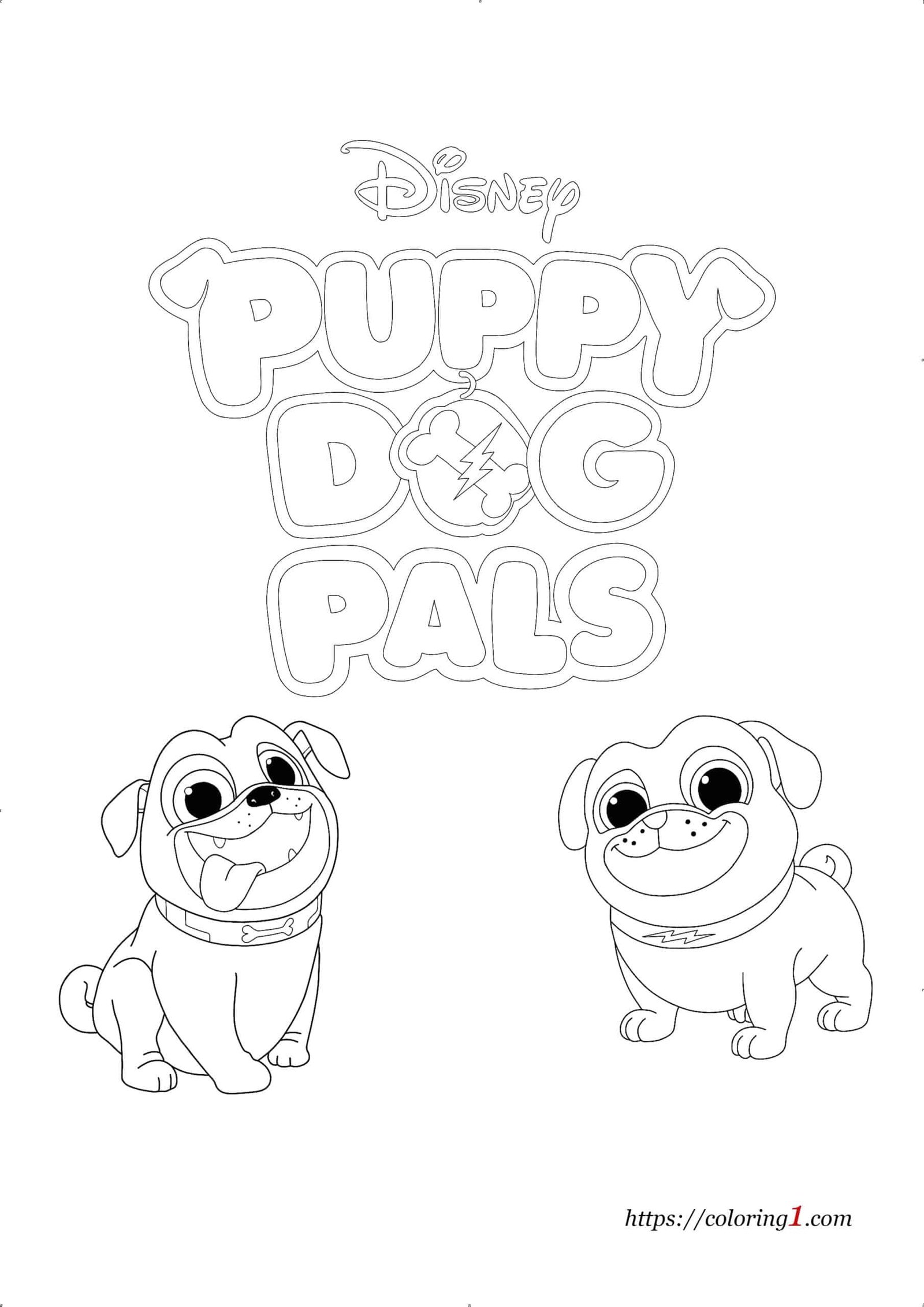 Puppy Dog Pals coloring page