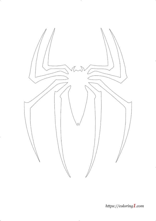 Spiderman Logo coloring page