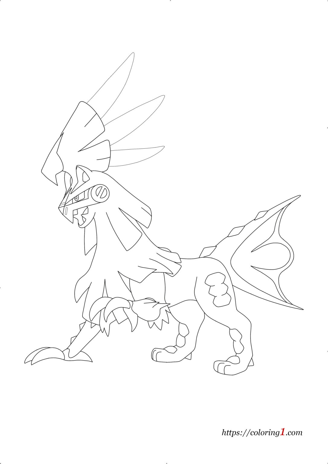 Pokemon Silvally Coloring Pages - 2 Free Coloring Sheets (2021)