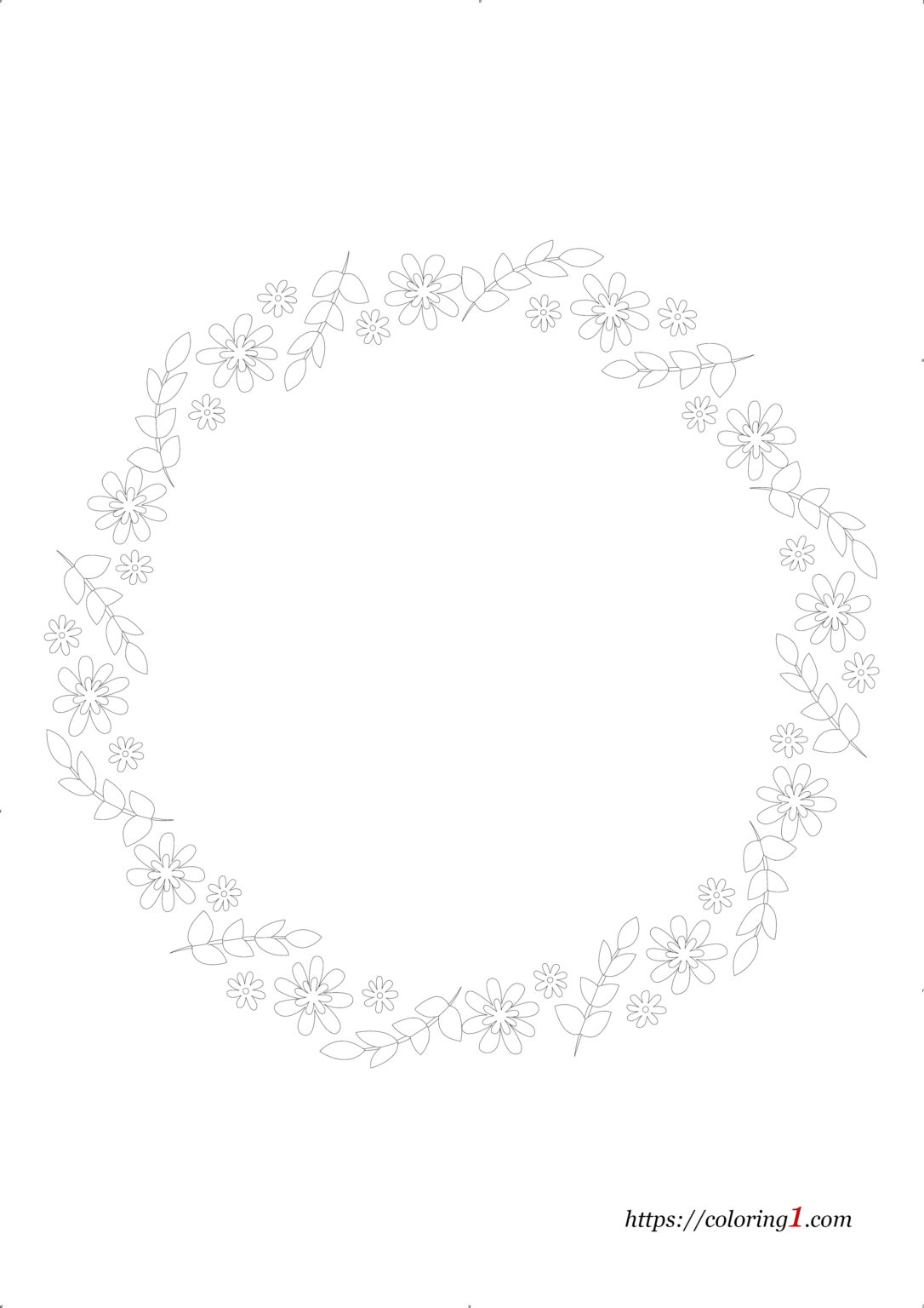 Flower Border Coloring Pages - 2 Free Coloring Sheets (2021)