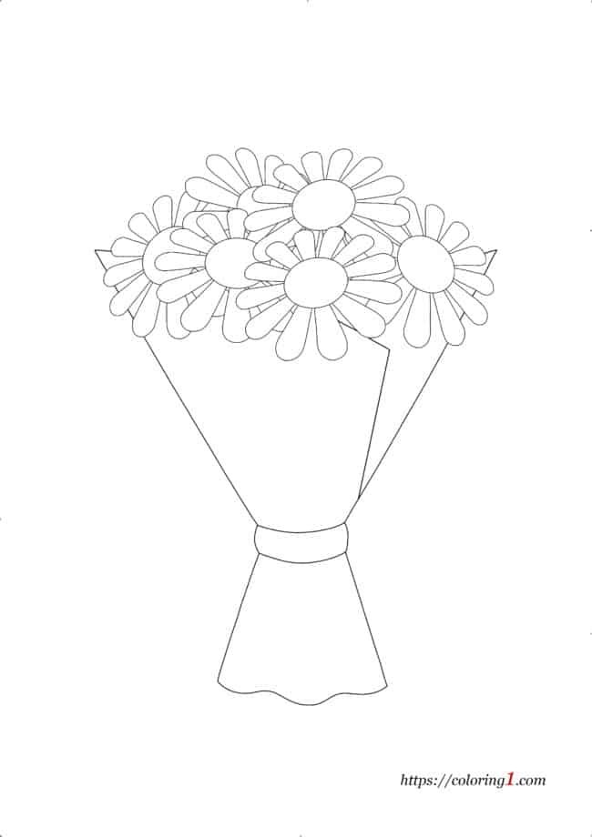 Coloriage Bouquet De Fleur