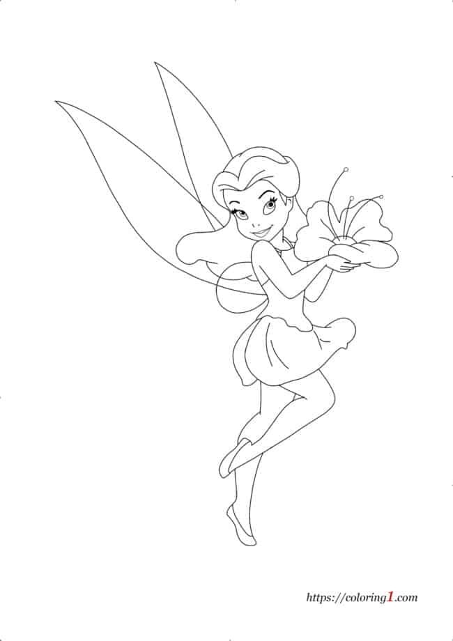 Flower Fairy coloring page