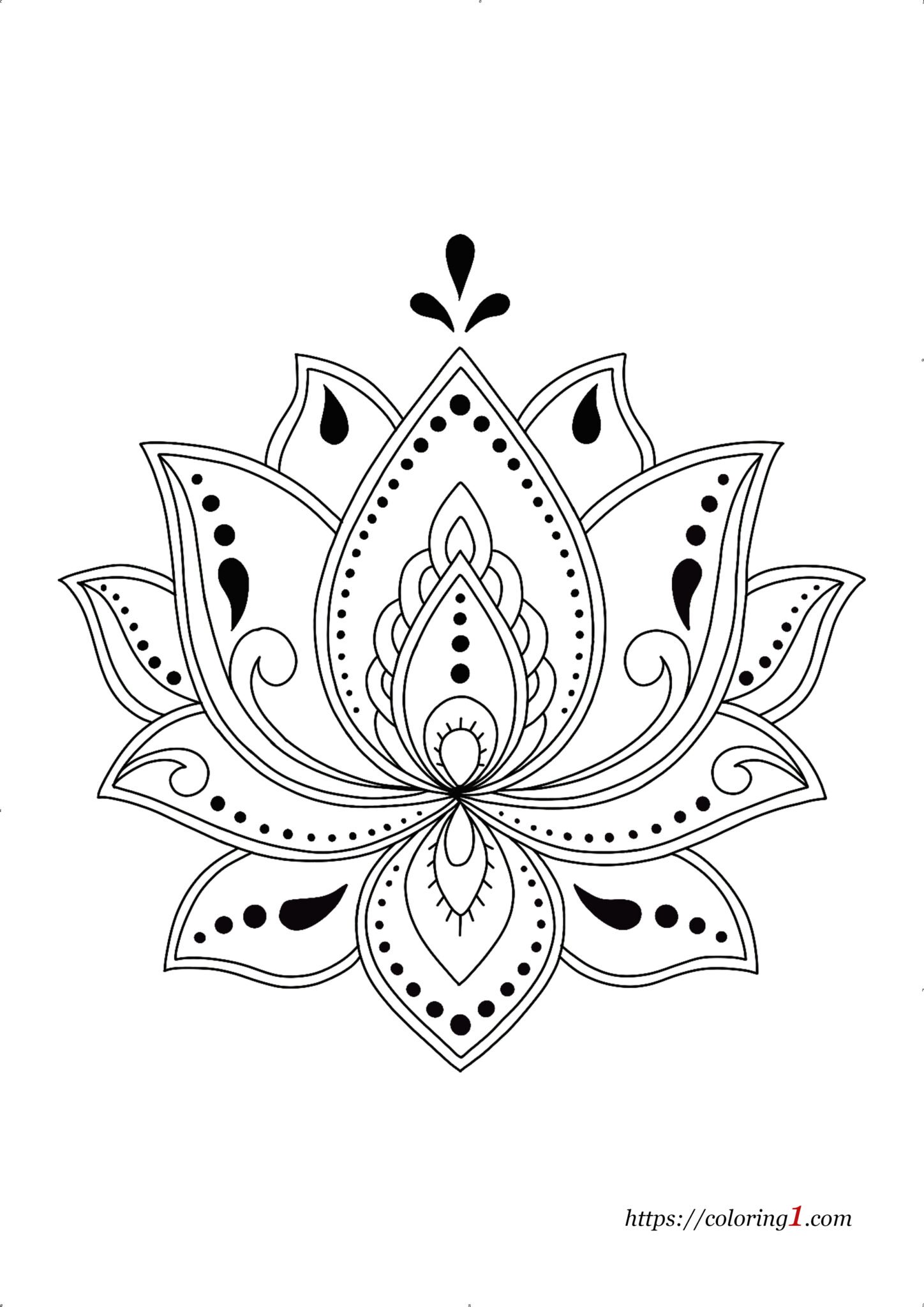 Lotus Flower Mandala Coloring Pages 2 Free Coloring Sheets (2021)