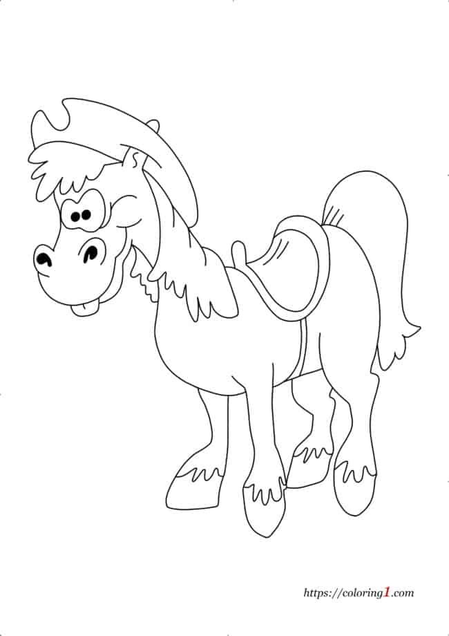 Fancy Horse coloring page