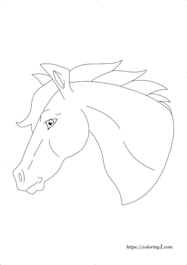 Horse Head coloring page