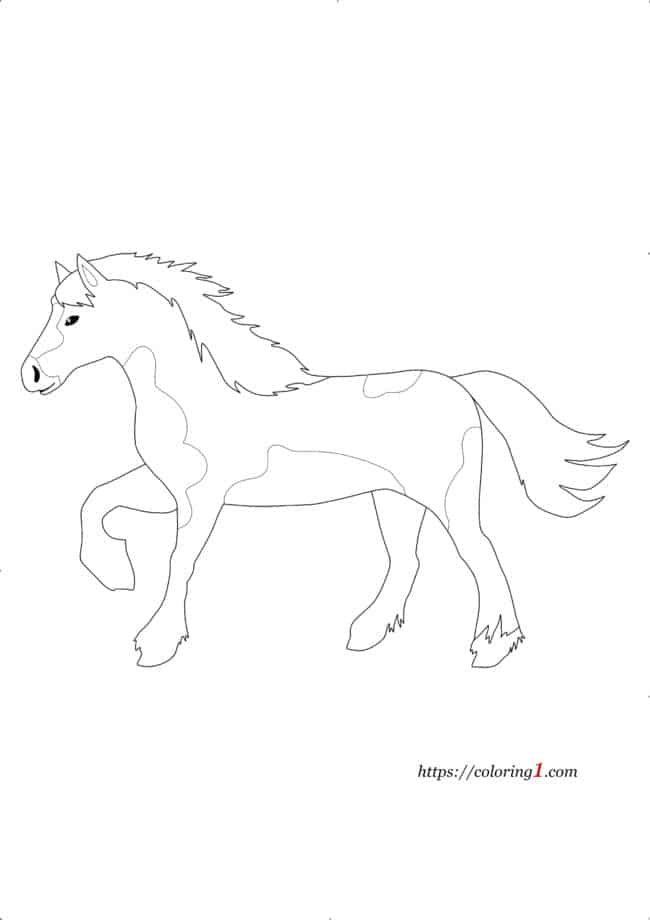 Paint Horse coloring page